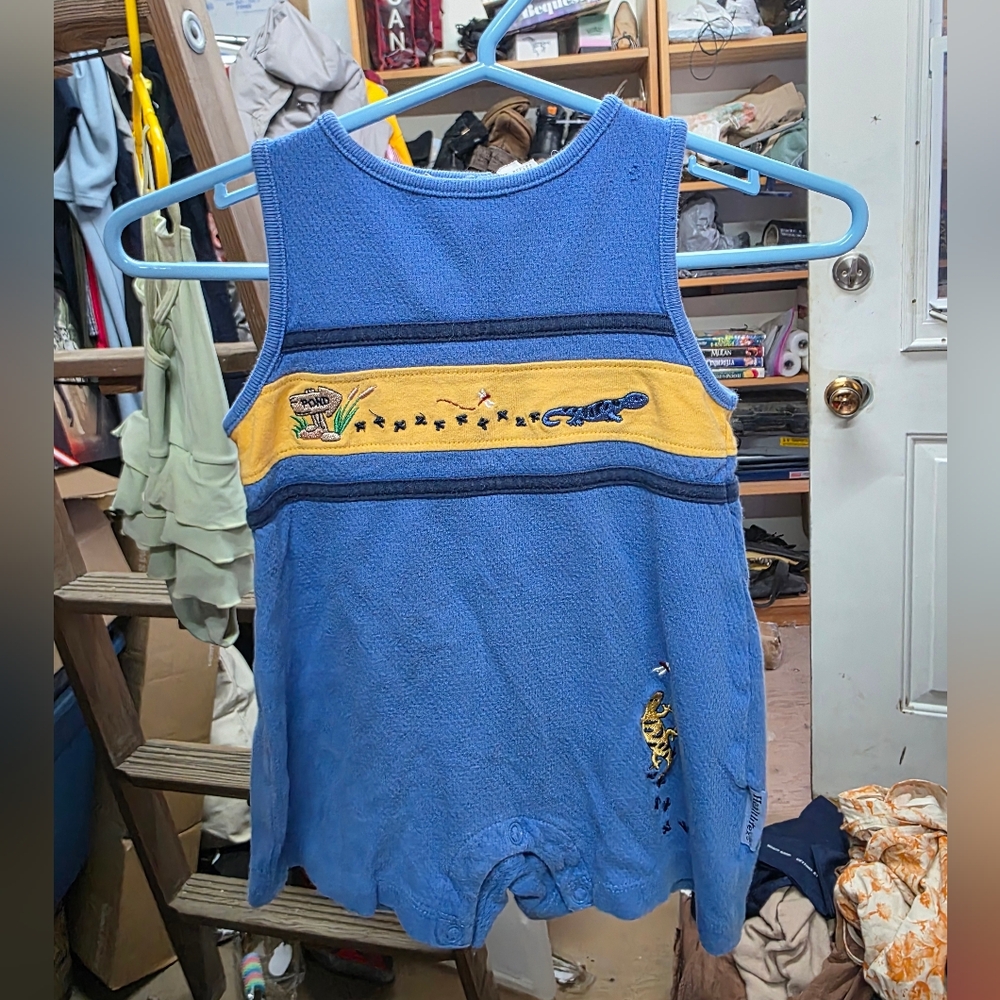 Healthtex Blue and Yellow Kids Romper